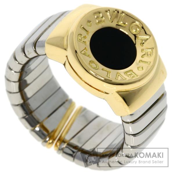 BVLGARI ブルガリ トゥボガス オニキス  リング・指輪 K18イエローゴールド レディース ...