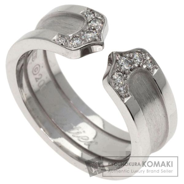 CARTIER カルティエ C2リング SM ダイヤモンド #50 リング・指輪 K18ホワイトゴー...