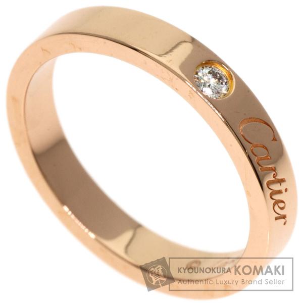 CARTIER カルティエ エングレー ブド 1P ダイヤモンド #50 リング・指輪 K18ピンク...