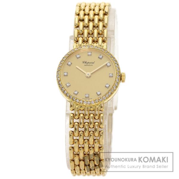 Chopard ショパール クラシック ダイヤモンド 腕時計  K18イエローゴールド K18YG ...