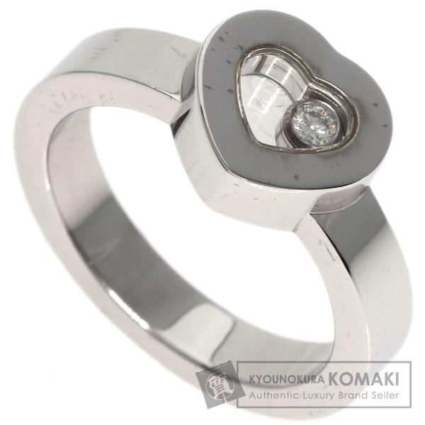 Chopard ショパール ハッピー ダイヤモンド ハート リング・指輪 K18ホワイトゴールド レ...