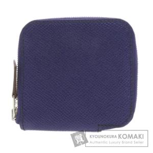 エルメス HERMES アザップミニ アザップコンパクト ネイビー ケース HERMES（エルメス） アザップ コンパクトミニ シルクイン ブルーノール