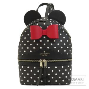 kate spade ケイトスペード ディズニーコラボ ミニー ドット柄 リュック・デイパック レザ...