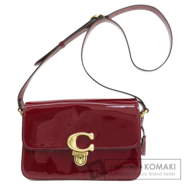 COACH コーチ CE723 ストゥディオ ショルダーバッグ エナメル レディース 中古