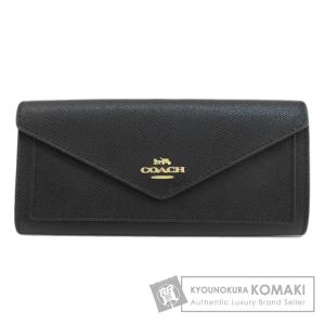 COACH コーチ 57715 ロゴ 長財布（小銭入れあり） レザー レディース 中古｜kyounokura