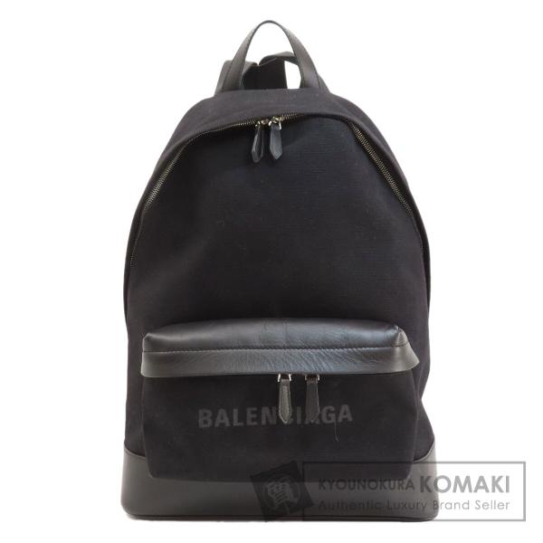 BALENCIAGA バレンシアガ ロゴ リュック・デイパック キャンバス レディース 中古