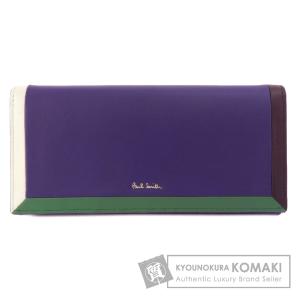 Paul Smith ポール・スミス ロゴ 長財布（小銭入れあり） レザー レディース 中古｜kyounokura