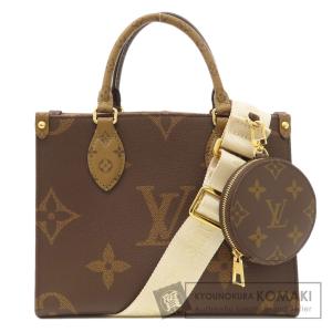 LOUIS VUITTON ルイヴィトン M46373 オンザゴーPM モノグラムジャイアント ハンドバッグ モノグラムリバース レディース 中古｜kyounokura