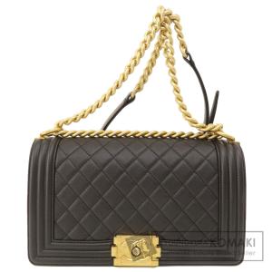 CHANEL シャネル ボーイシャネル チェーンショルダー ゴールド金具 ショルダーバッグ キャビアスキン レディース 中古｜kyounokura