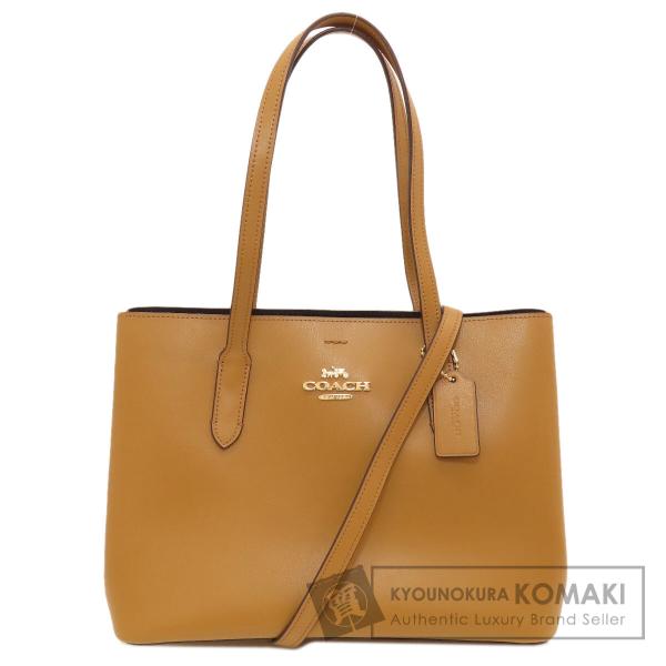 COACH コーチ F48733 ロゴ金具 2WAY トートバッグ レザー レディース 中古