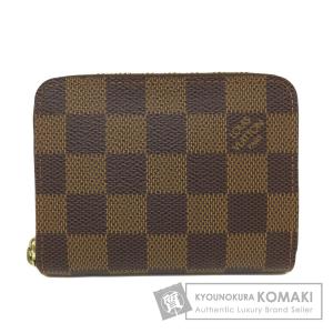 LOUIS VUITTON ルイヴィトン N63070 ジッピー・コインパース ダミエ エベヌ コインケース ダミエキャンバス レディース 中古｜kyounokura