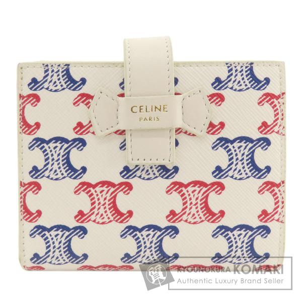 CELINE セリーヌ トリオンフ 二つ折り財布（小銭入れあり） PVC レディース 中古