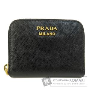 プラダ PRADA  サフィアーノ ロゴ金具  ケース レザー レディース  中古 PRADA（プラダ） サフィアーノ ロゴ金具 コインケース レザー