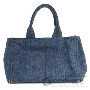 PRADA プラダ カナパ トートバッグ デニム レディース 中古｜kyounokura