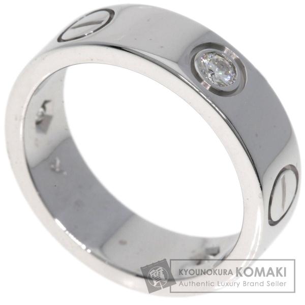 CARTIER カルティエ ラブリング ハーフ ダイヤモンド #50 リング・指輪 K18ホワイトゴ...