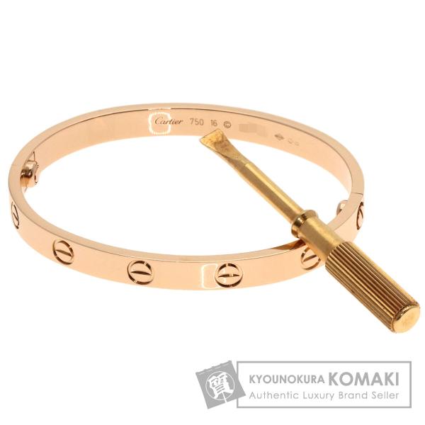 CARTIER カルティエ ラブブレス ドライバー付き #16 ブレスレット K18ピンクゴールド ...