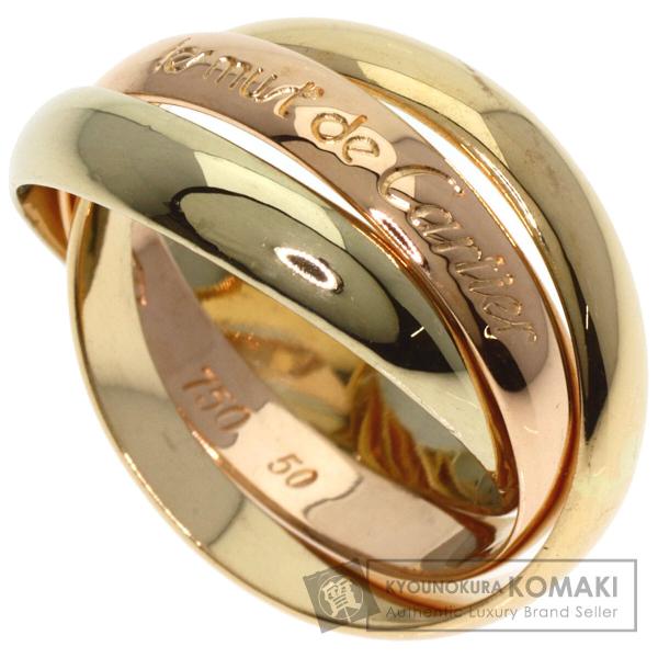 CARTIER カルティエ トリニティ #50 リング・指輪 K18イエローゴールド レディース 中...