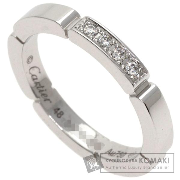 CARTIER カルティエ マイヨン パンテール ダイヤモンド #48 リング・指輪 K18ホワイト...