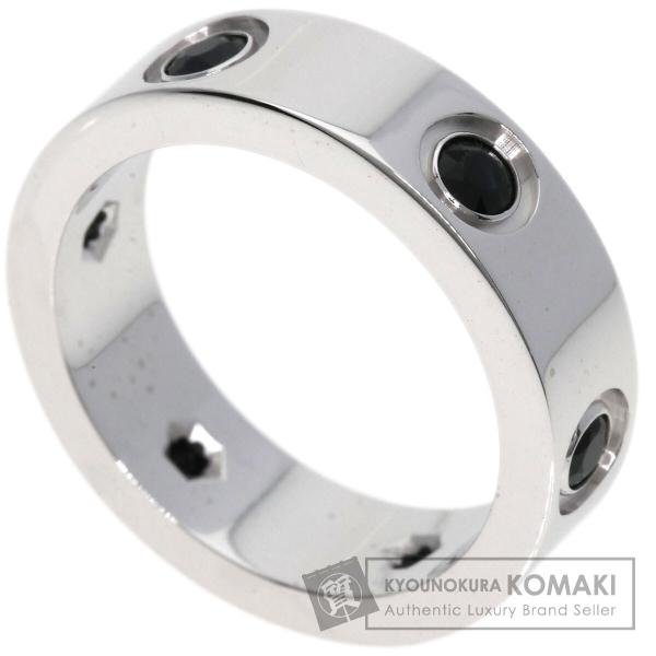 CARTIER カルティエ ラブリング ブラックサファイア #50 リング・指輪 K18ホワイトゴー...