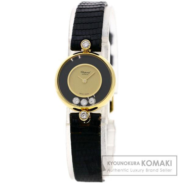 Chopard ショパール 20/3905 ハッピーダイヤモンド 腕時計  K18イエローゴールド ...