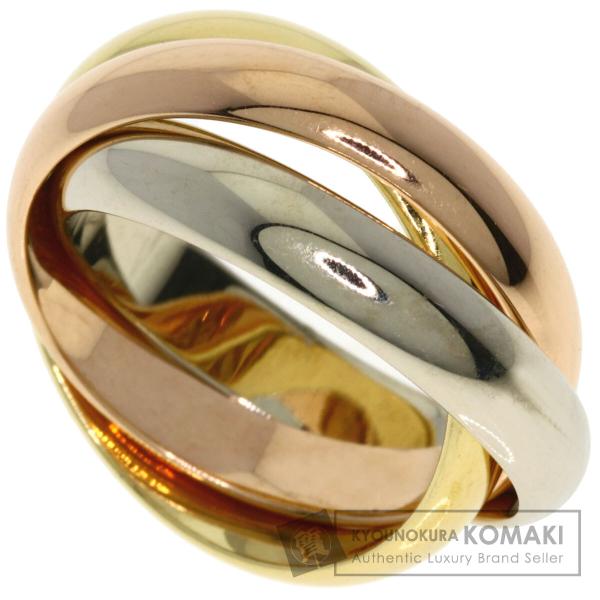 CARTIER カルティエ トリニティ MM #50 リング・指輪 K18イエローゴールド レディー...