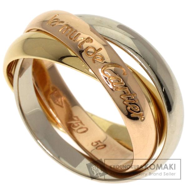 CARTIER カルティエ トリニティ #50 リング・指輪 K18イエローゴールド レディース 中...