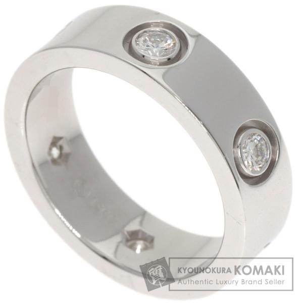 CARTIER カルティエ ラブリング フル ダイヤモンド #50 リング・指輪 K18ホワイトゴー...