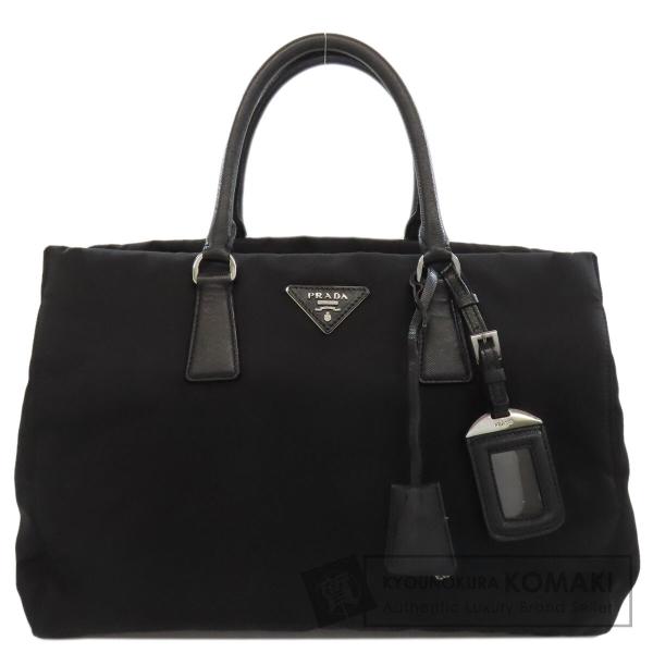 PRADA プラダ ロゴ ハンドバッグ ナイロン素材 レディース 中古