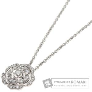 CHANEL シャネル カメリア ダイヤモンド ネックレス K18ホワイトゴールド レディース 中古