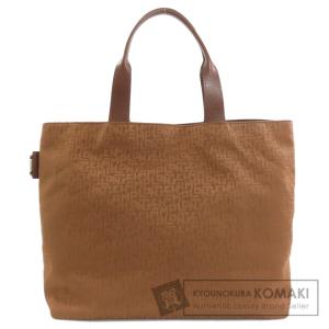 Longchamp ロンシャン ロゴ トートバッグ キャンバス レディース 中古