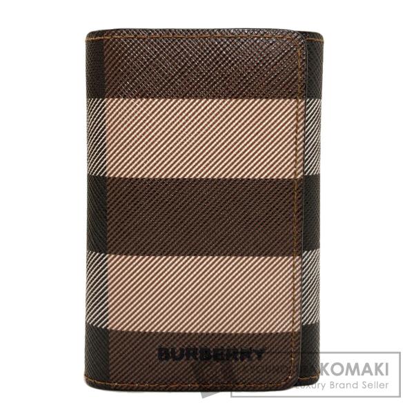 BURBERRY バーバリー バーバリーチェック キーケース PVC レディース 中古