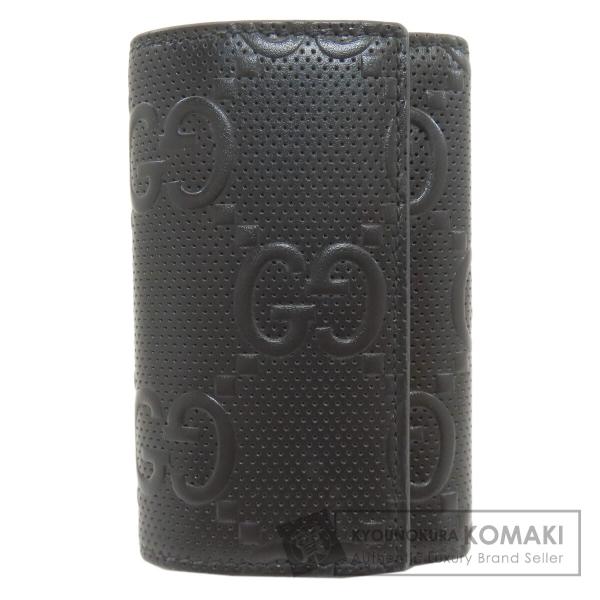 GUCCI グッチ 625565 GGエンボス キーケース レザー レディース 中古