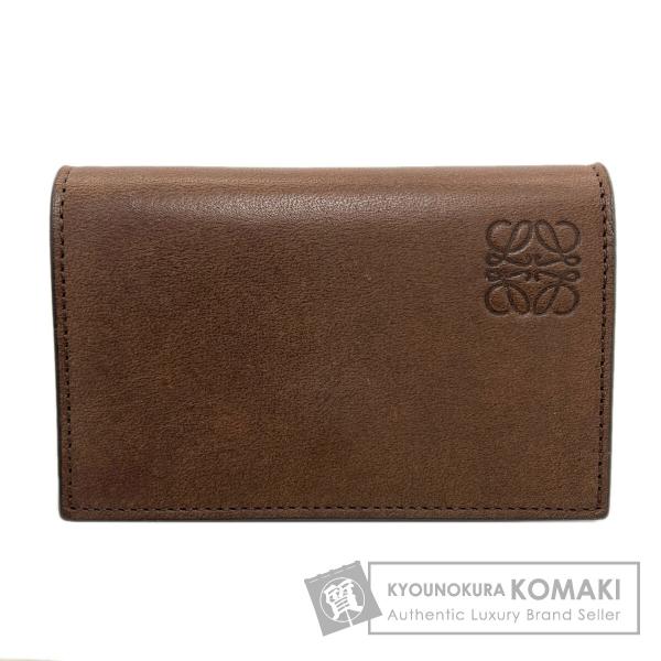 LOEWE ロエベ アナグラム カードケース カーフ レディース 中古