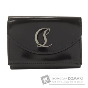 Christian Louboutin クリスチャンルブタン コンパクトウォレット 三つ折り財布 二つ折り財布（小銭入れあり） パテントレザー レディース 中古