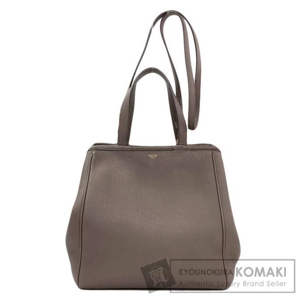 CELINE セリーヌ スモール フォールド カバ 2WAY トートバッグ カーフ レディース 中古
