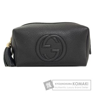 GUCCI グッチ 308636 ソーホー 化粧ポーチ レザー レディース 中古
