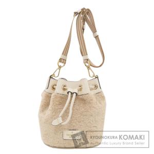 kate spade ケイトスペード ロージー ミニバケット ショルダーバッグ フェイクファー レディース 中古