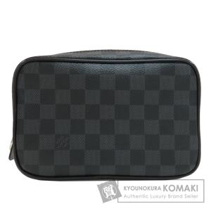 LOUIS VUITTON ルイヴィトン N47522 トゥルース・トワレPM 化粧ポーチ ダミエキャンバス メンズ 中古