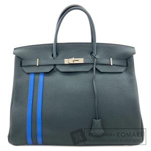 HERMES エルメス バーキン40 オフィサー ヴェールシプレ シルバー金具 ハンドバッグ トゴ レディース 中古