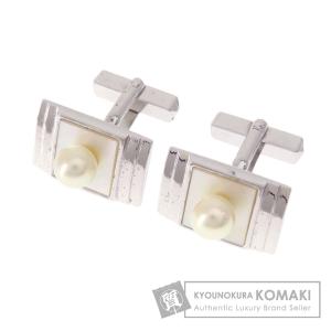 タイタック カフス 2点セット アコヤ真珠 18金 ゴールド パール K18YG