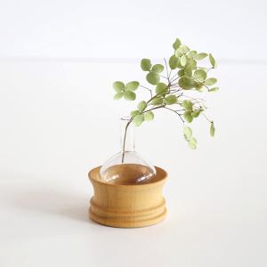 カップ付きベース 花器 花瓶 ヒュッテ HUTTE 一輪挿し
