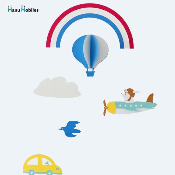 マニュモビールズ 虹のふもとで Under the Rainbow インテリア モビール