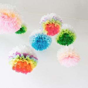 PAPER POMPOM 30cm  ペーパー ポンポン 全3色 パーティデコレーション