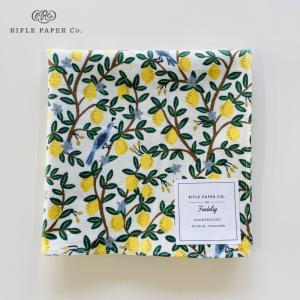 ライフルペーパー ハンカチ レモングローブ クリーム ハンカチクロス 大判ハンカチ rifle paper co.,ltd