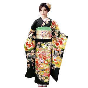 【セール】仕立て付き 正絹 振袖 フルセット3...の詳細画像1