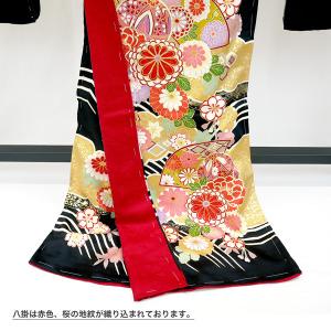 【セール】仕立て付き 正絹 振袖 フルセット3...の詳細画像5