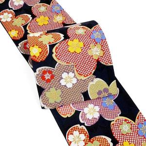仕立て付き 振袖用 西陣織 袋帯 fo-582 加藤善 雪輪 華文 振袖 帯