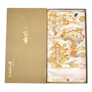 高級 袋帯 正絹 六通柄 唐織 訪問着 フォーマル 袋帯 黒地 華紋 花唐草 帯 唐織 極上 新品 正絹 金糸 銀糸 六通