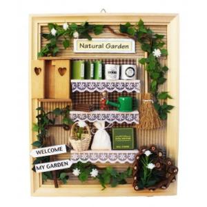 ミニチュアドールハウス壁掛け（ナチュラルフレームキット