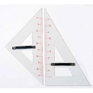 教授用アクリル製三角定規（２個１組）